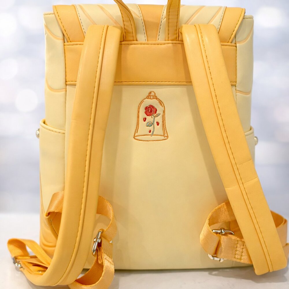 Disney Loungefly Belle Beauty & The Beast Mini Backpack - New With Tags - Picture 3 of 5